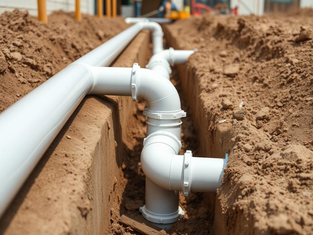 Drainage & sewer line completed by Divo Plumbing Services in Wakiso · New build