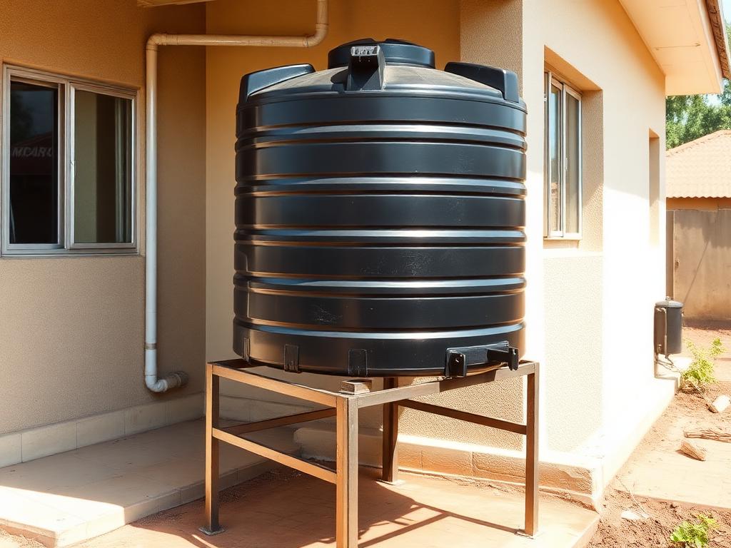 Water tank installation completed by Divo Plumbing Services in Kira · Residential
